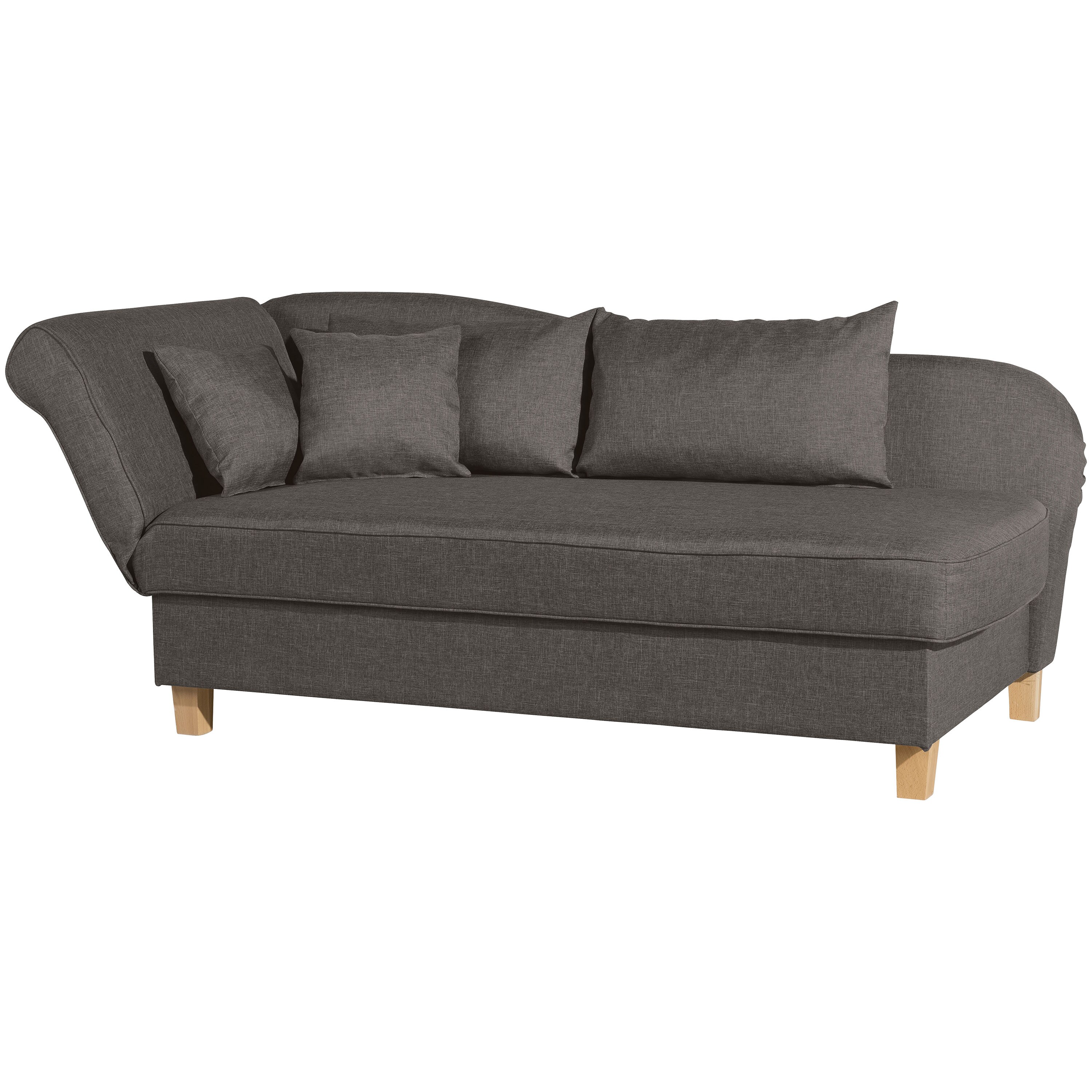 Max Winzer Selma Recamiere mit Armteil links klappbar braun