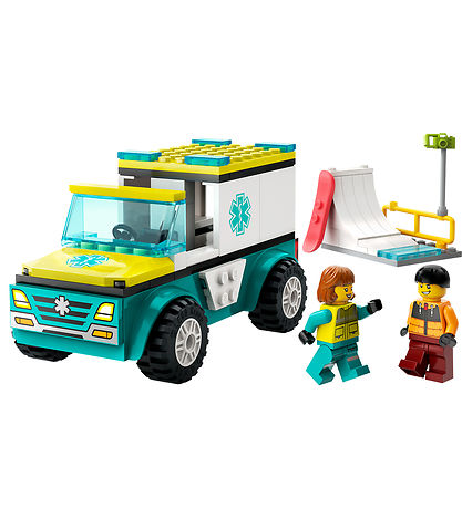 LEGO? City - Ambulance Og Snowboarder - 60403 - 79 Dele