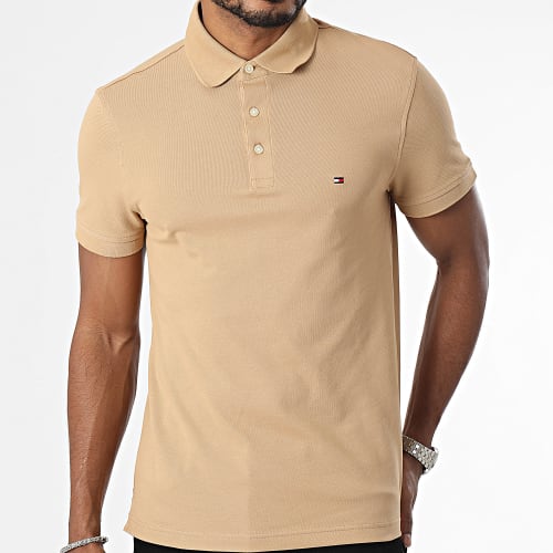 Polo Manches Courtes Slim 1985 7771 Beige