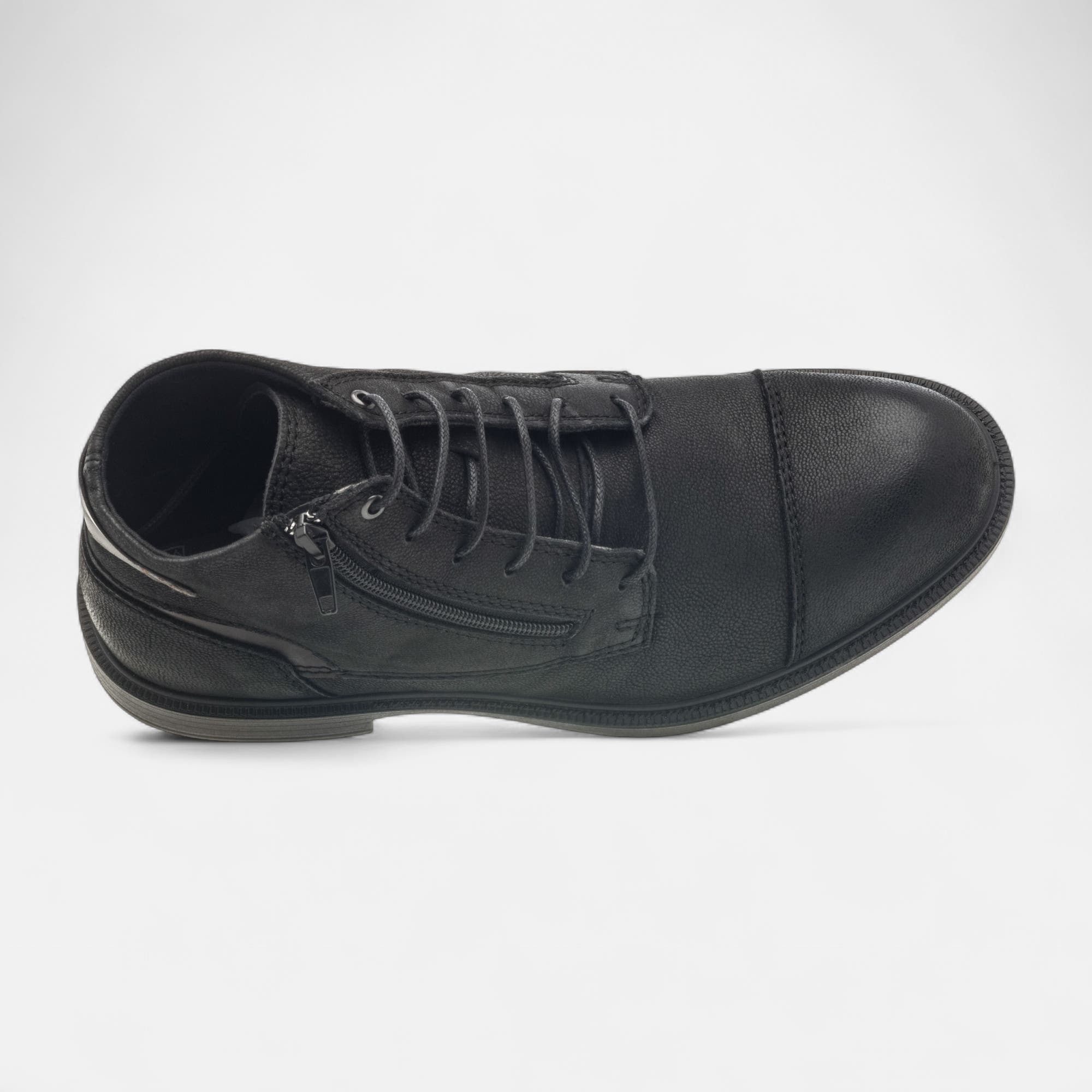 Bottines Homme en cuir noir