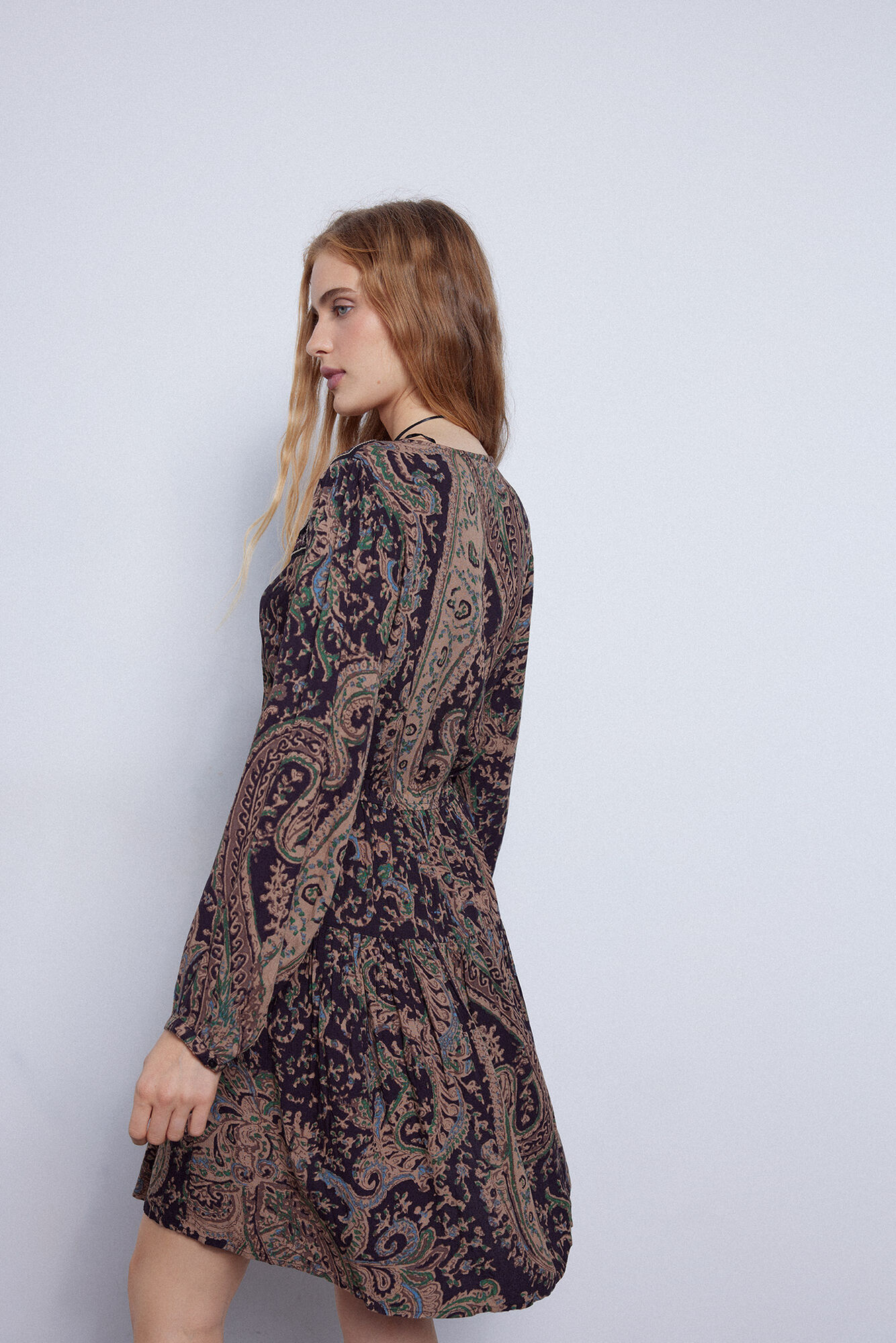 Vestido curto estampado