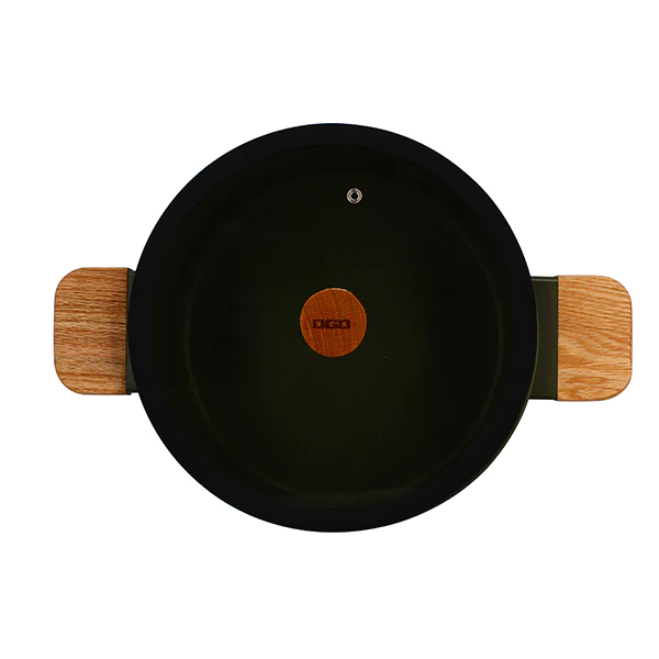 Faitout Ector induction aluminium revêtu 24 cm vert Ogo