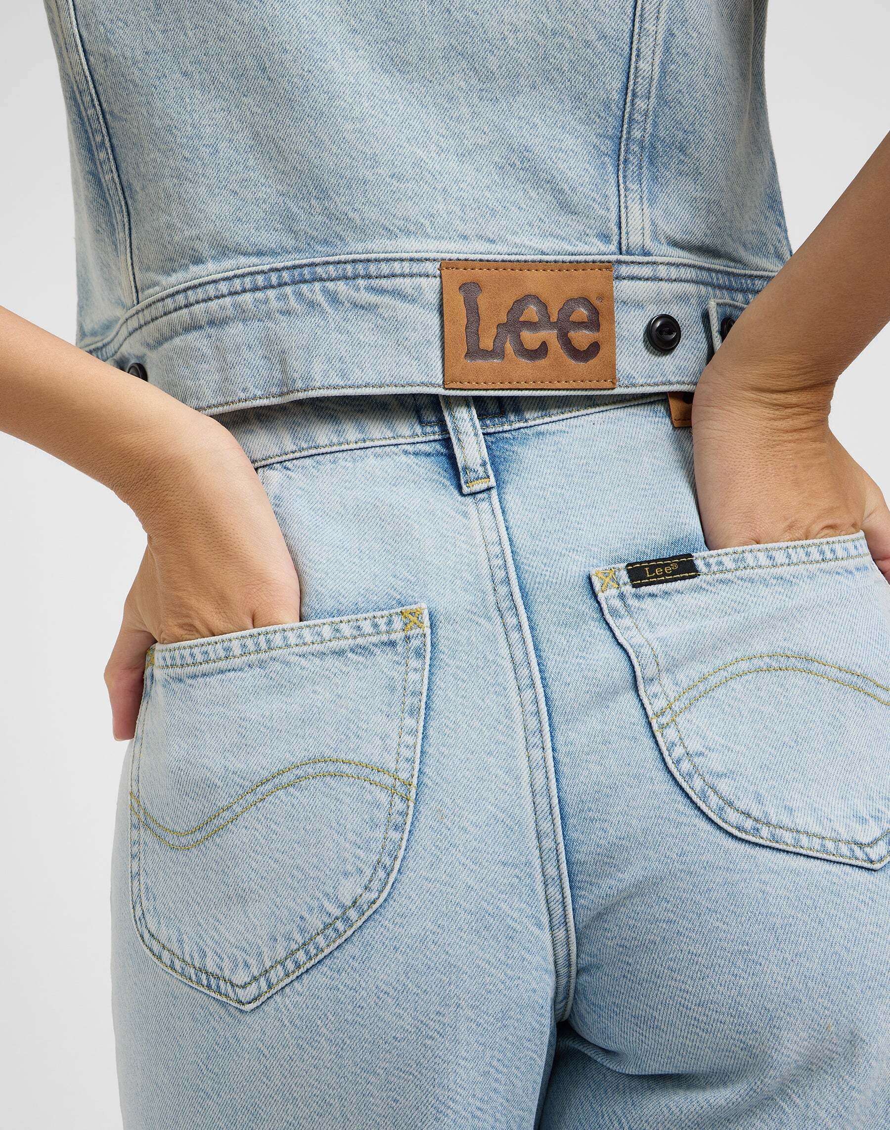 Lee® Jeansjacke »Lee Jeansjacke Cropped Rider Vest«