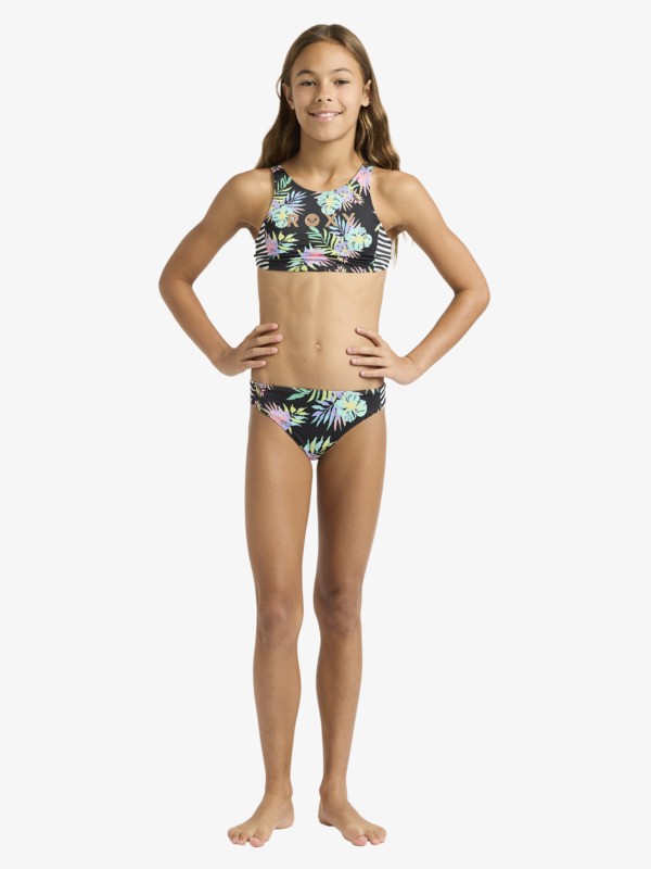 Roxy Active Set Ensemble bikini deux pièces Noir Filles 6-16 ans