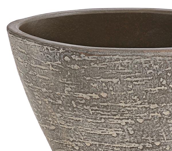Dehner Keramik-Jardiniere Kenia, oval, braun