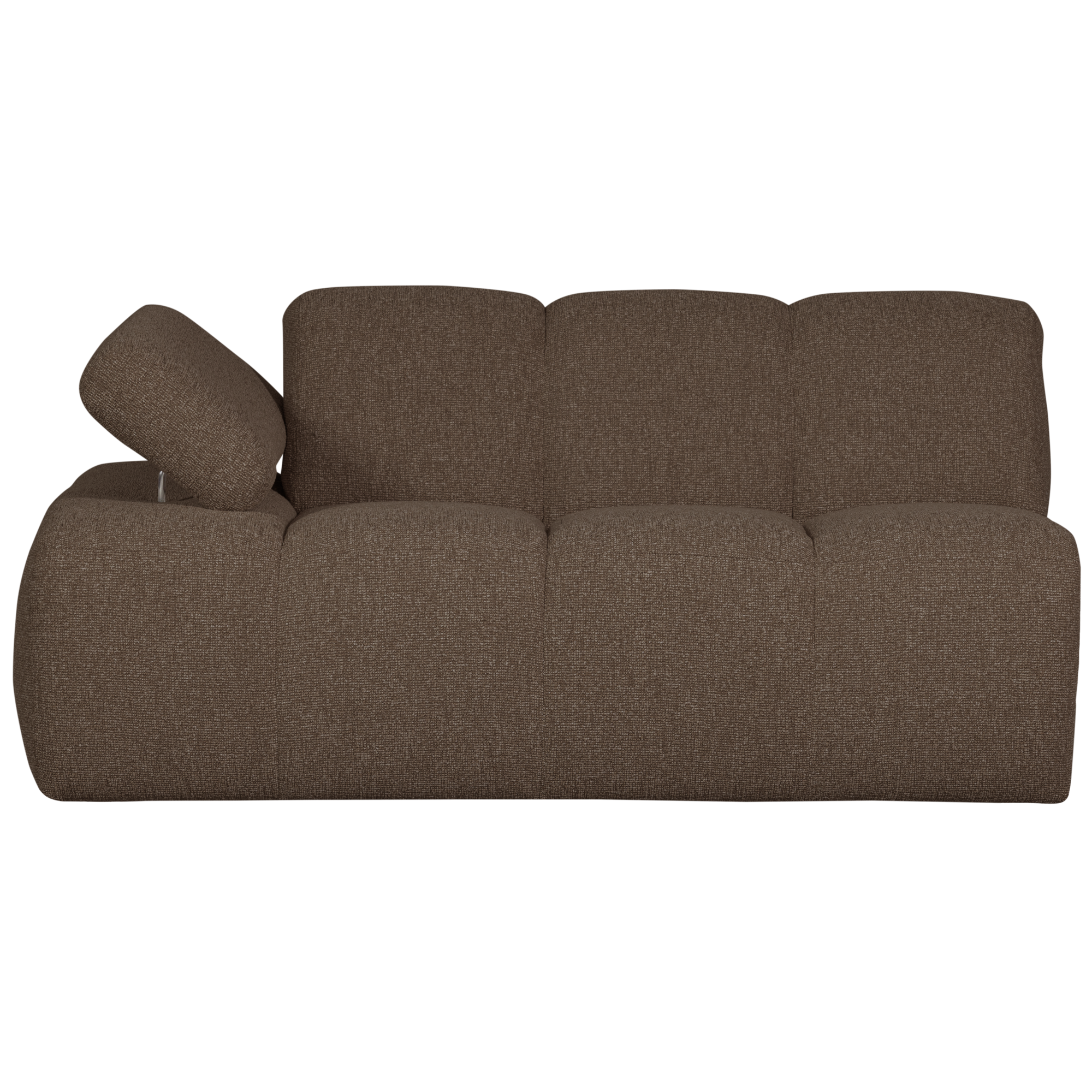 1,5-zits Bank Mojo Mojo 1,5-zits met Arm Links - Bouclé - Bruin Melange