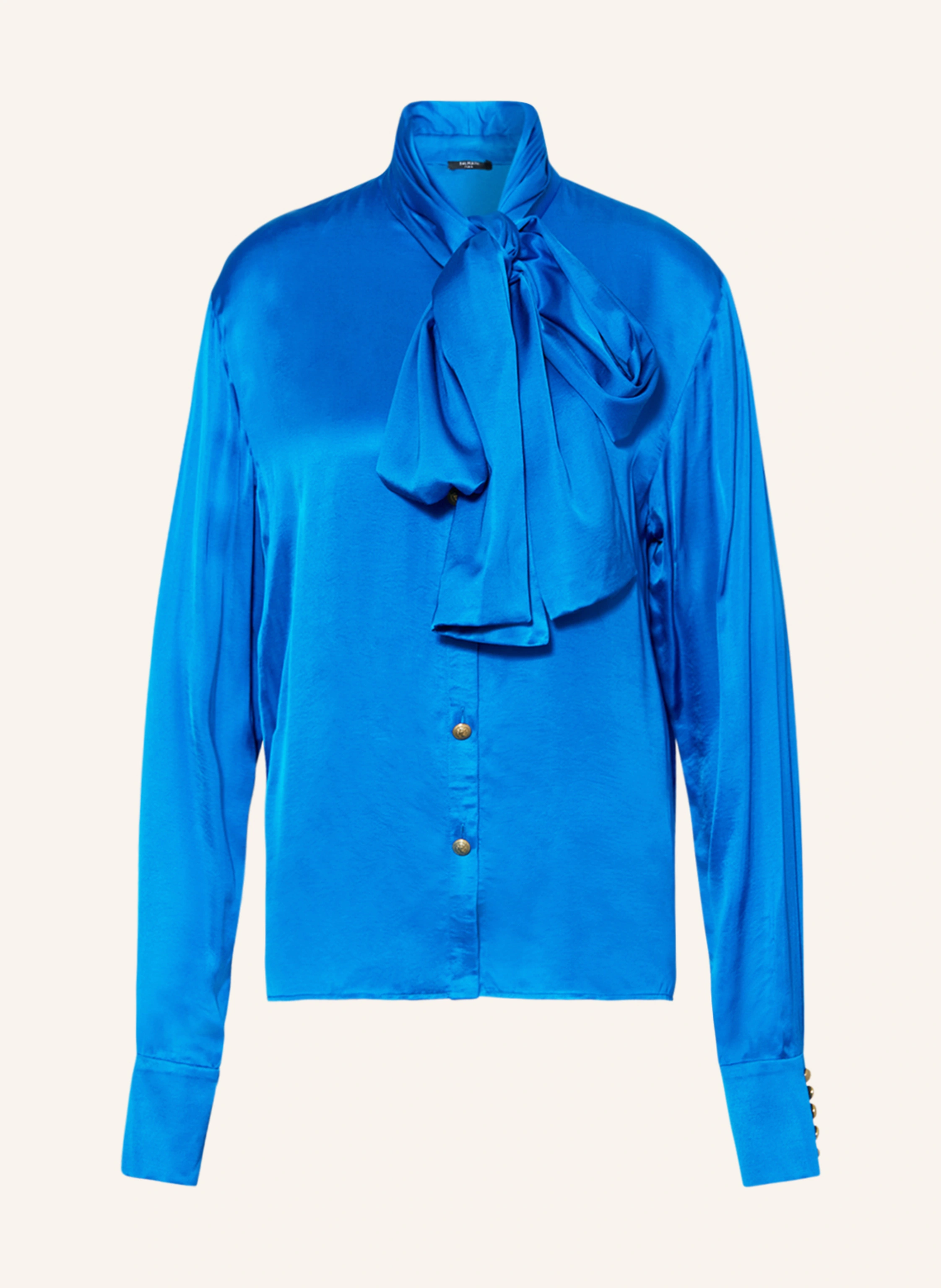 BALMAIN Schluppenbluse aus Satin
