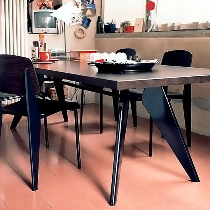 Vitra - EM Table Esstisch, 90 x 240 cm, asphalt / tiefschwarz