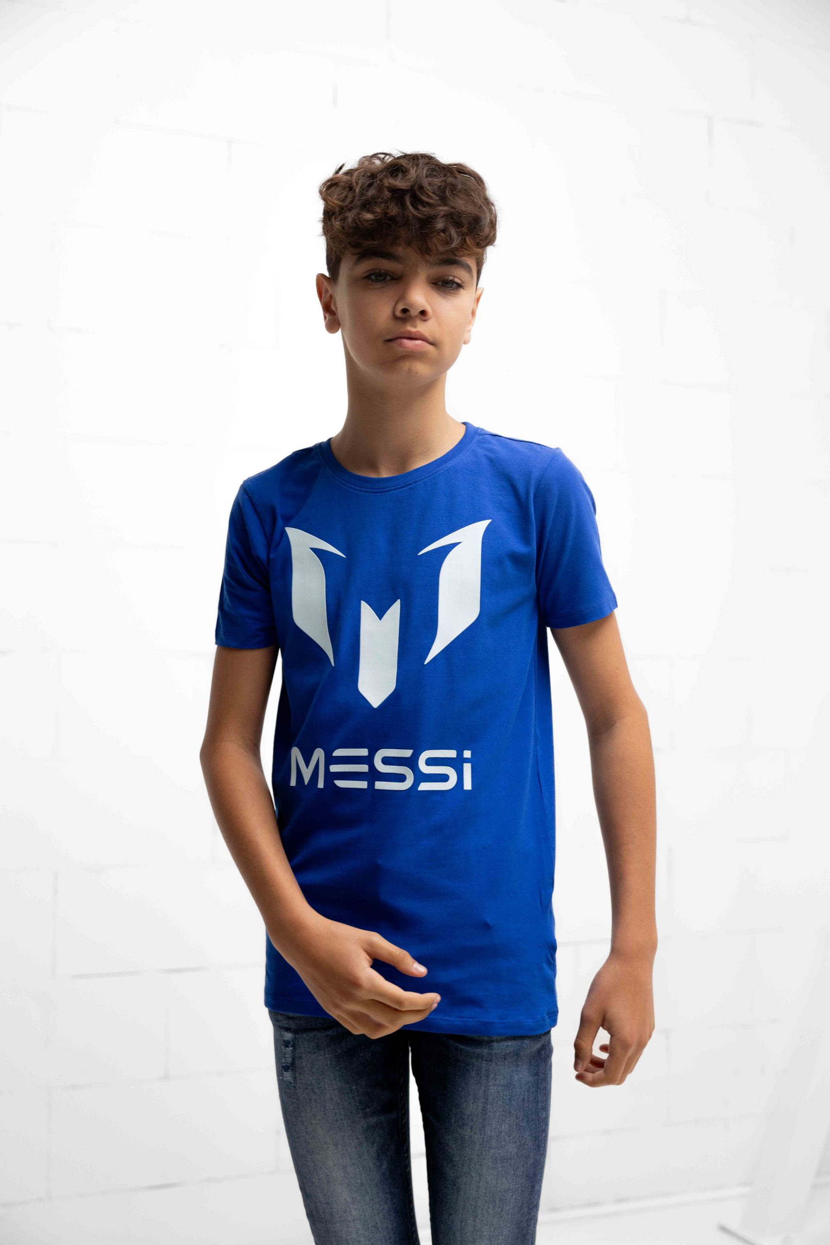 Vingino x Messi Logo T-Shirt Kids Donkerblauw