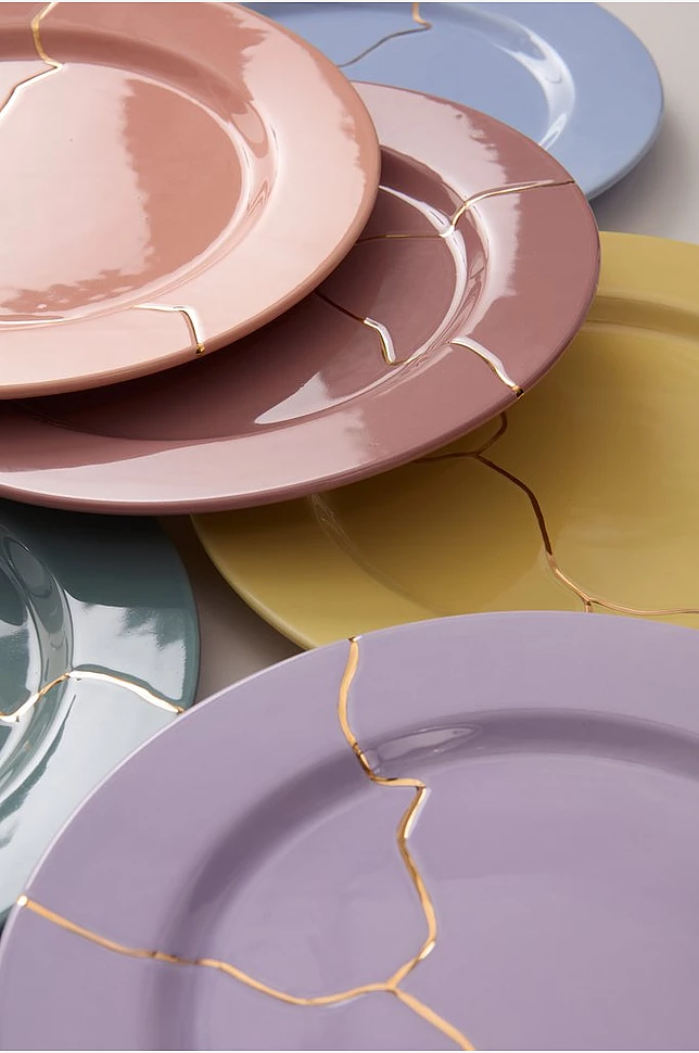 THE SHATTERED PLATES tallerken i 6-pack ø 27 cm