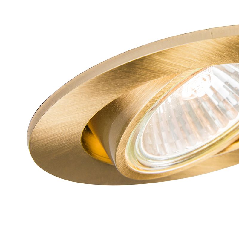 Moderne inbouwspot goud kantelbaar - Cisco
