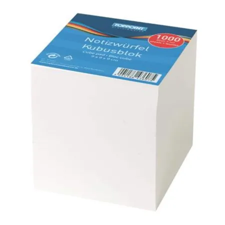 Stylex Notizwürfel mit 1000 Blatt, 90 x 90 x 90 mm, 12 Stück