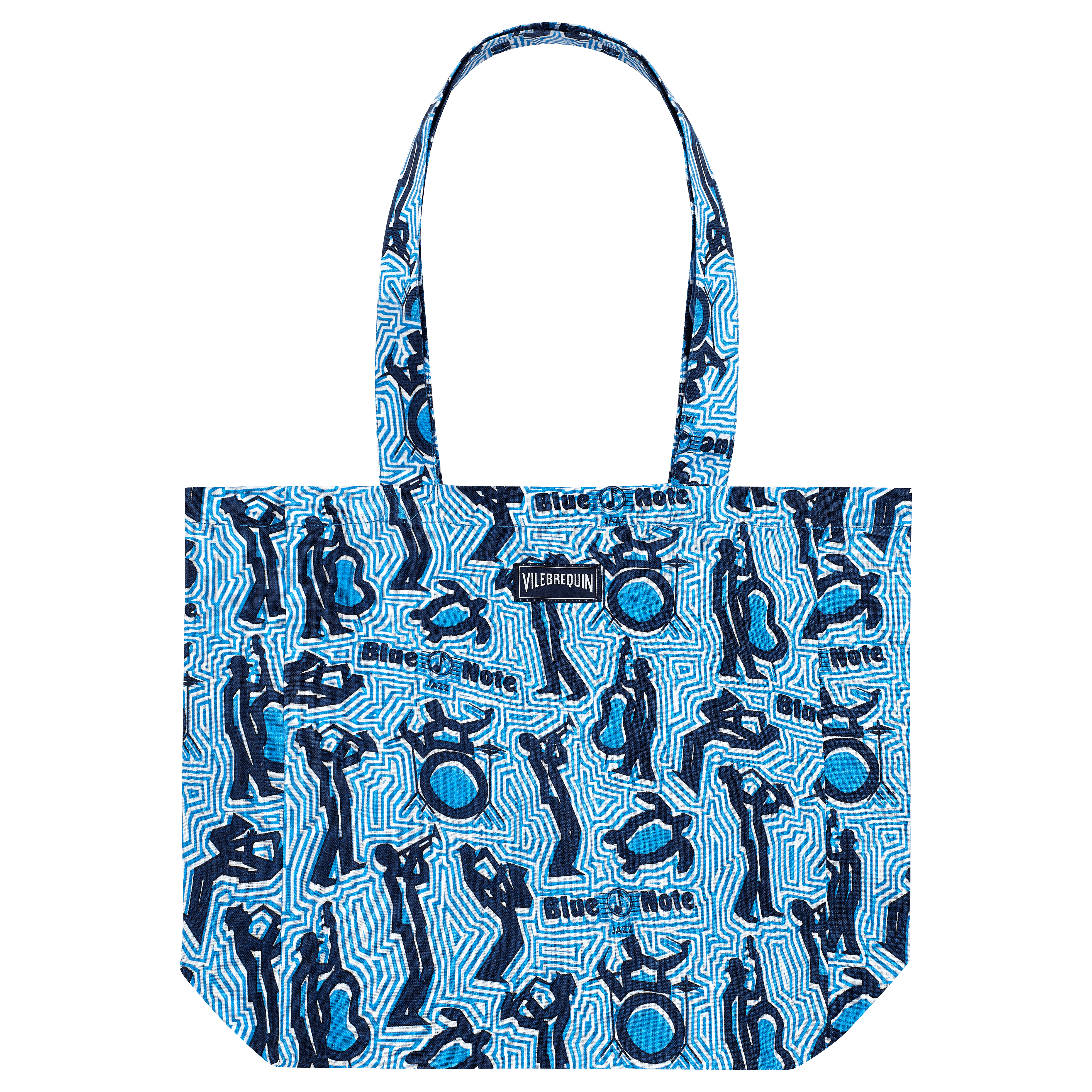 Tote bag en lin - Vilebrequin x Blue Note | Site Vilebrequin | BLDZAU23