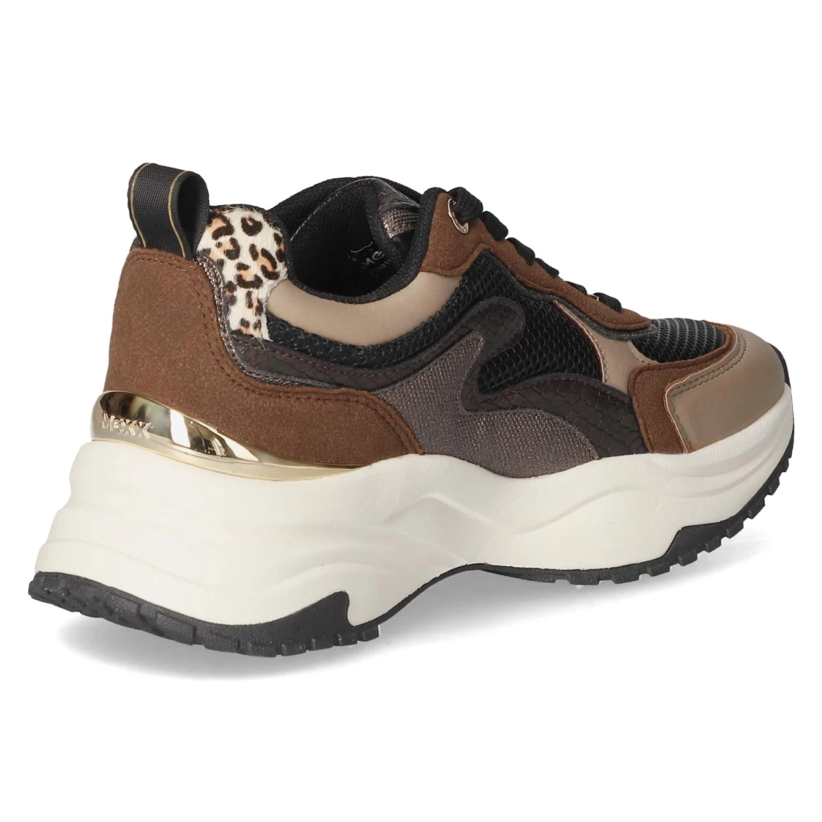 MexxLow Sneaker PALM ORA - taupe/black