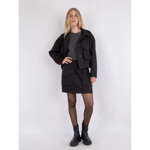 Neo Noir Janet Structure Nederdel, Black, 34