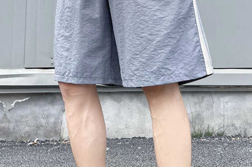 Fushet - Gestreepte shorts met trekkoordtaille