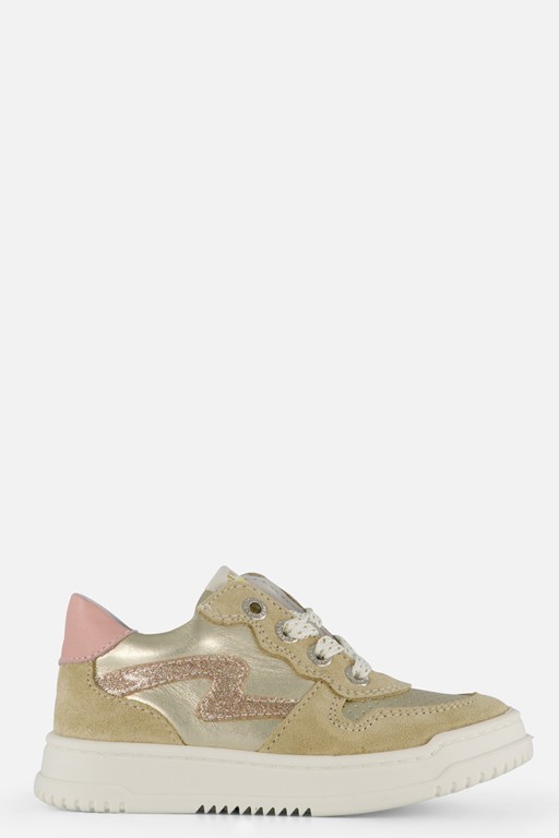 Develab Low Cut Sneakers goud Leer
