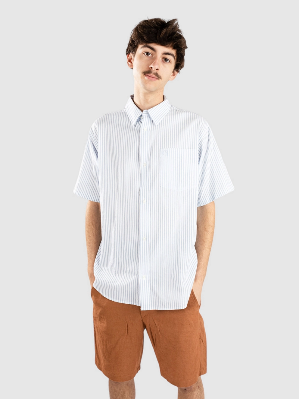 Carhartt WIP Phelps Shirt phelps stripe/bluebird