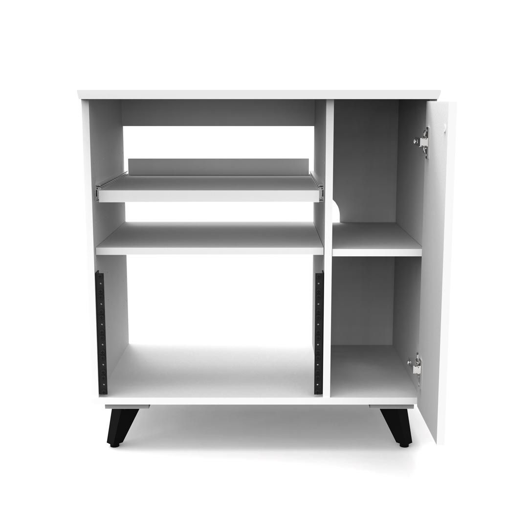 Glorious Modular Side Rack White voor Sound Desk en Workbench