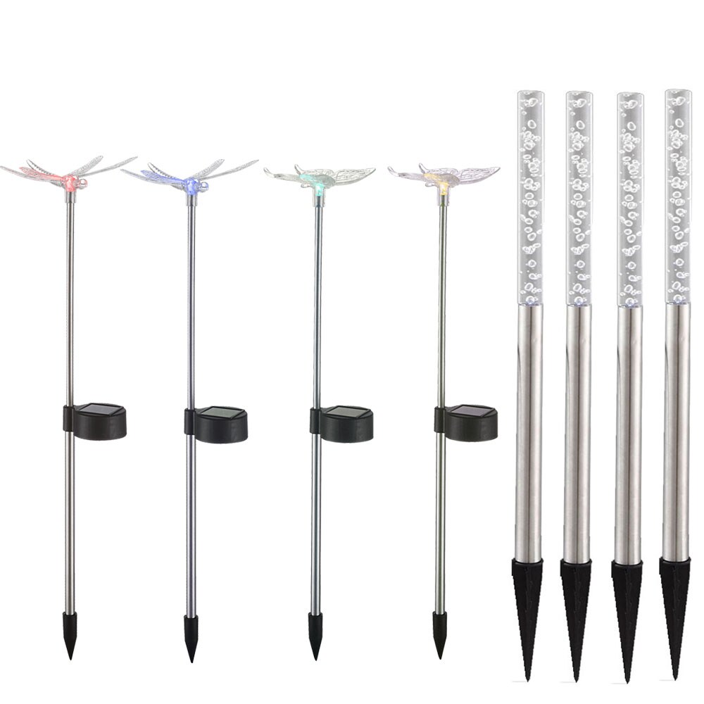 8er Set RGB LED Solarleuchten mit Farbwechsel für den Garten