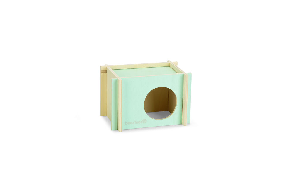 Beeztees Bildup - Hamsterhuis - Mint - 11x12x17 cm - S