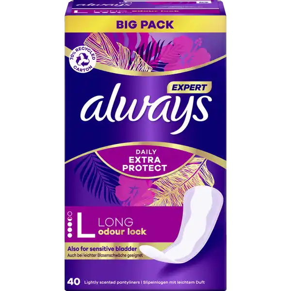 Daily Expert Protect Slipeinlagen Long mit Duft Big Pack