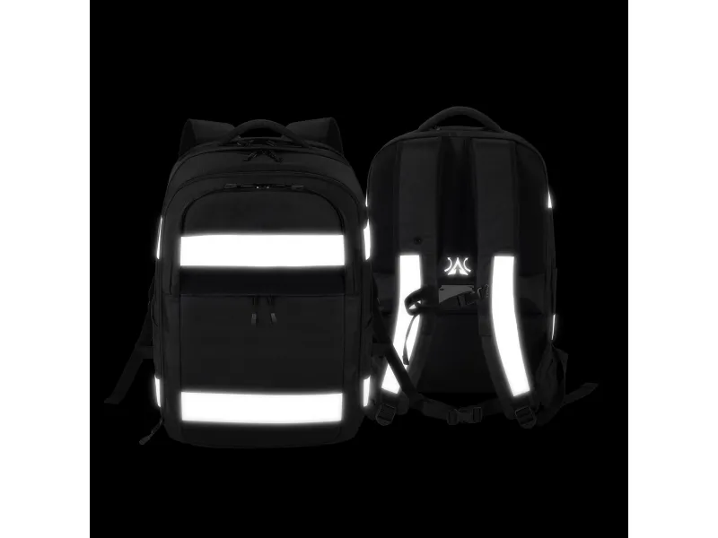 DICOTA Reflective - Rygsæk - 600D RPET, premium termoplastisk polyuretan (TPU) - sort