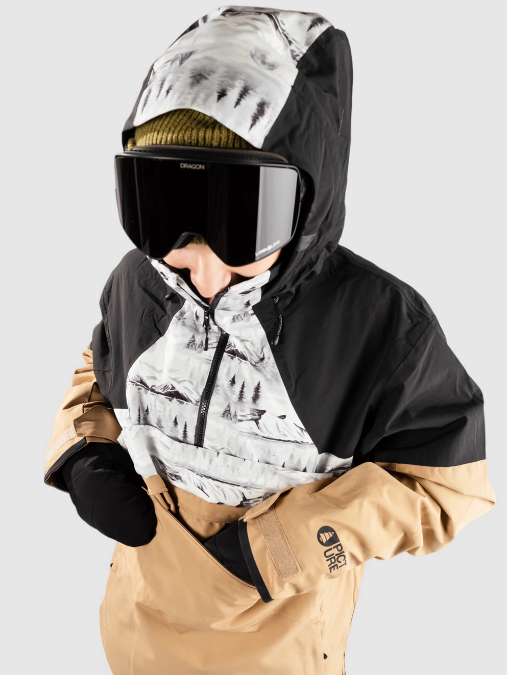 Picture Occan Anorak a tannin/black