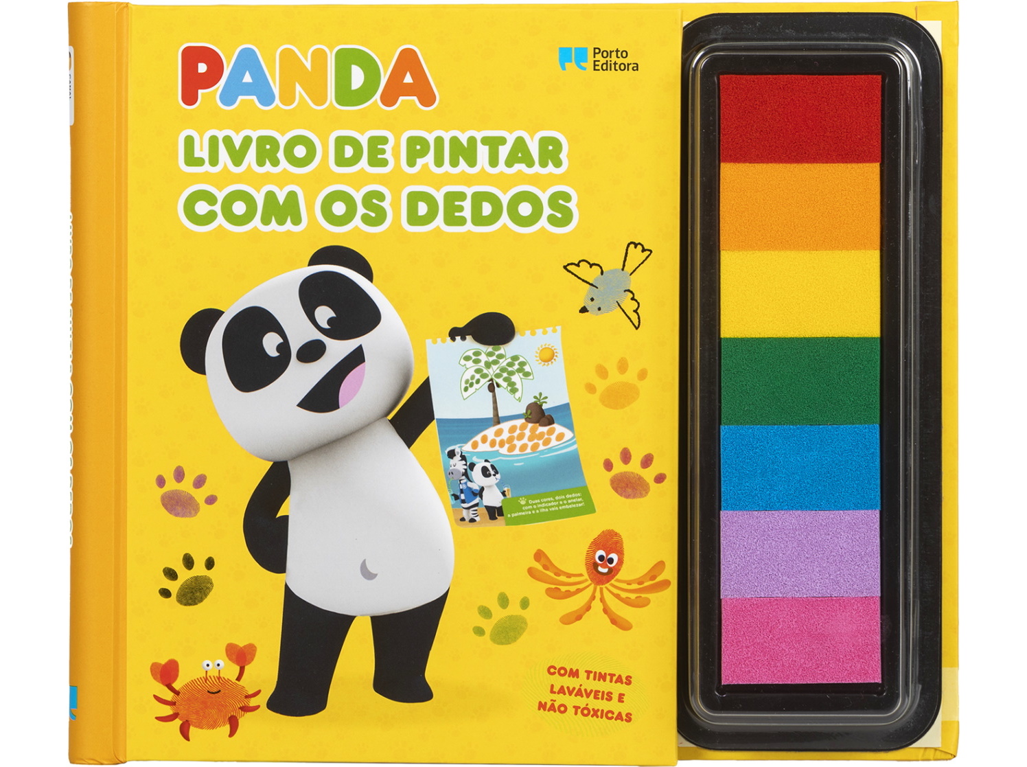LIVRO CANAL PANDA - LIVRO DE PINTAR COM OS DEDOS