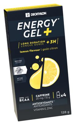 Gels énergétiques Decathlon Nutrition Energy Gel  Longue durée Citron - 4x32g