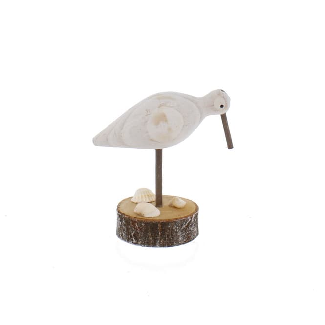 Deko-Möwe - weiß/schwarz - ca. 10,5 x 7 x 11,5 cm - 1 Stück