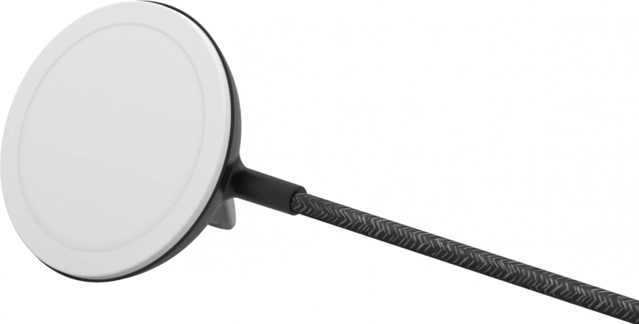 (2m) 15W USB C auf MagSafe MFi Ladegerät Magnetischer Qi Wireless Charger mit Kickstand (WIA004DSBK) - Schwarz