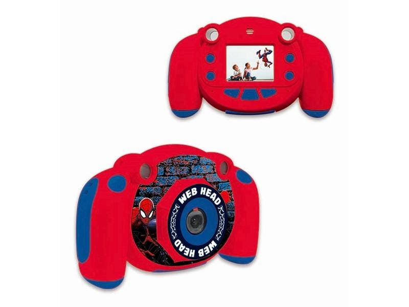 Lexibook Kinderkamera Spider-Man Blau/Rot Funktionsreiche Kamera für junge Abenteurer und angehende Fotografen