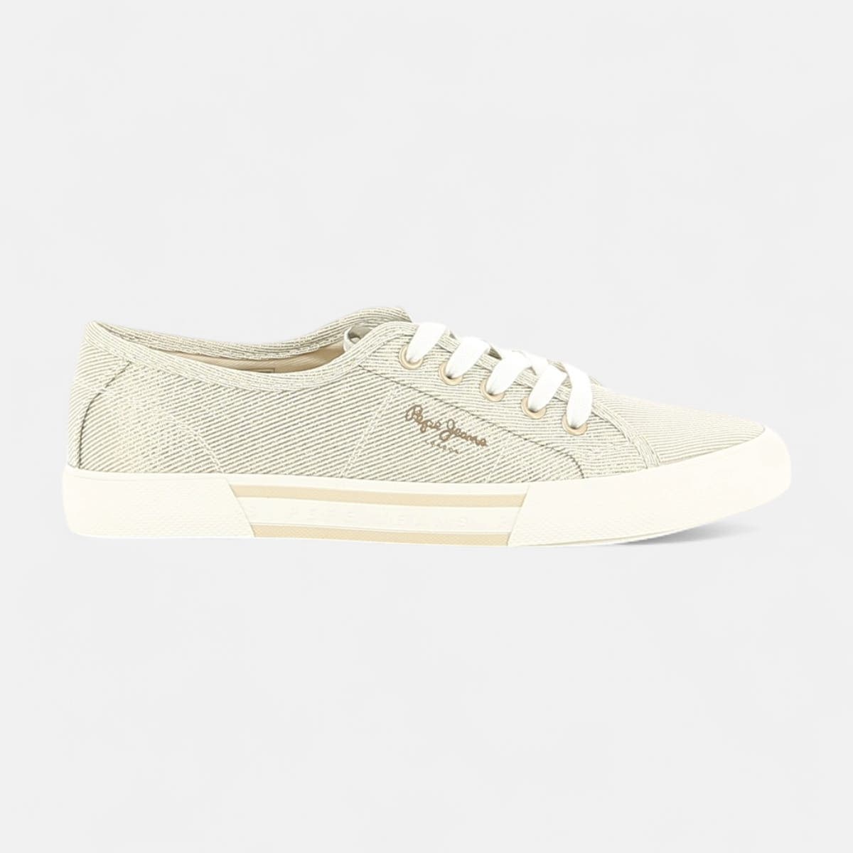 Baskets en toile Femme or