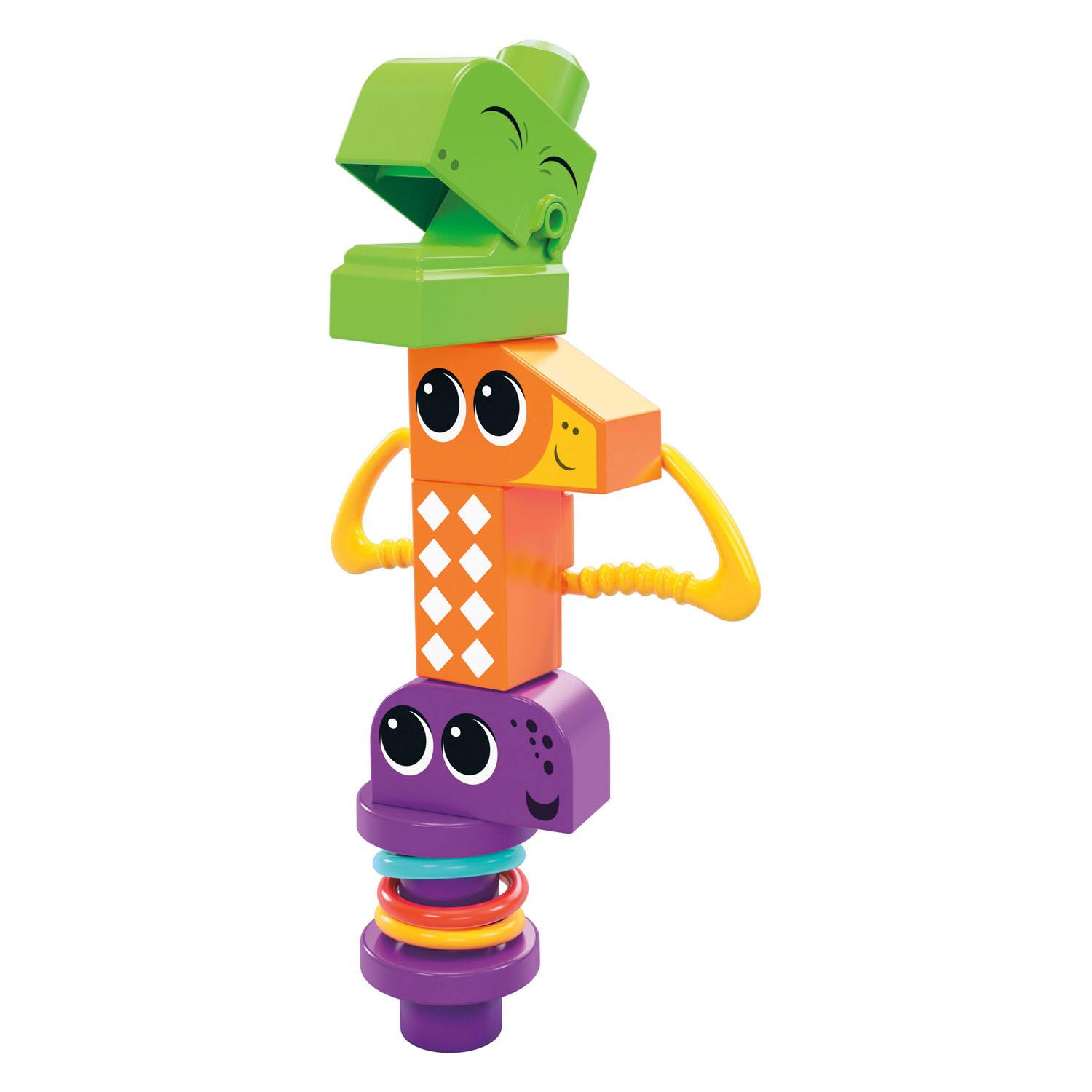 Mega Bloks Squeak N Chomps Dino's Bouwset, 24dlg.