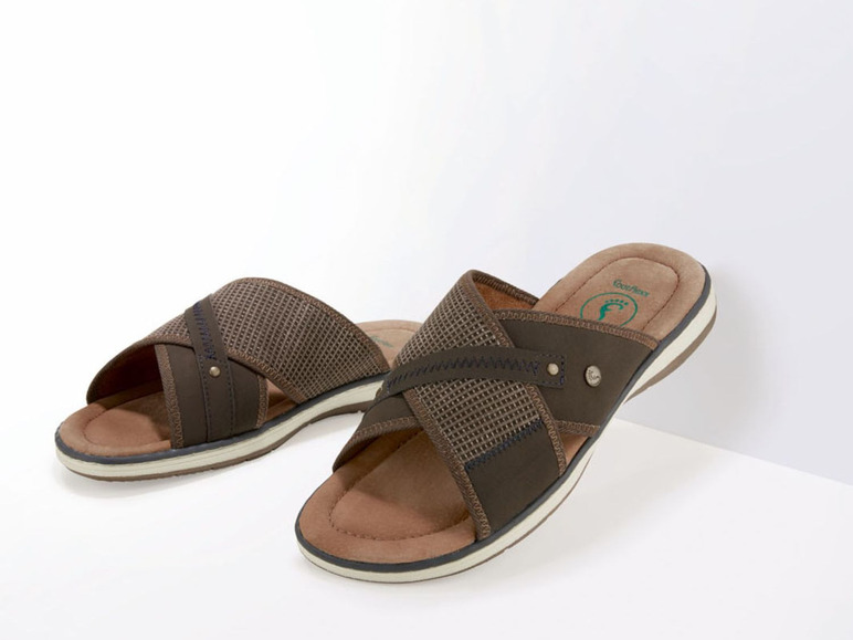 Comfortslippers voor heren, Footflexx-zool, G-wijdte