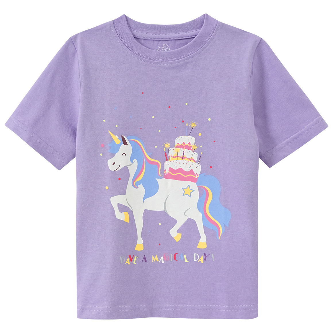 Topolino Kinder T-Shirt mit Geburtstags-Motiv helllila