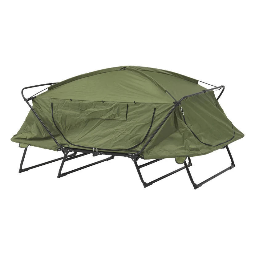Campingseng med telt 215x125x110 cm