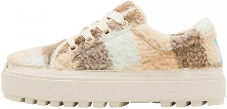 TOMS Lace Up Lug Dames Sneakers Brown