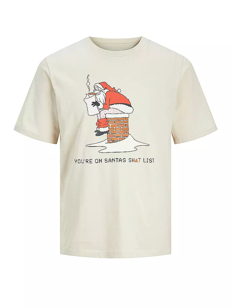 JACK & JONES T-Shirt JJXMAS weiss