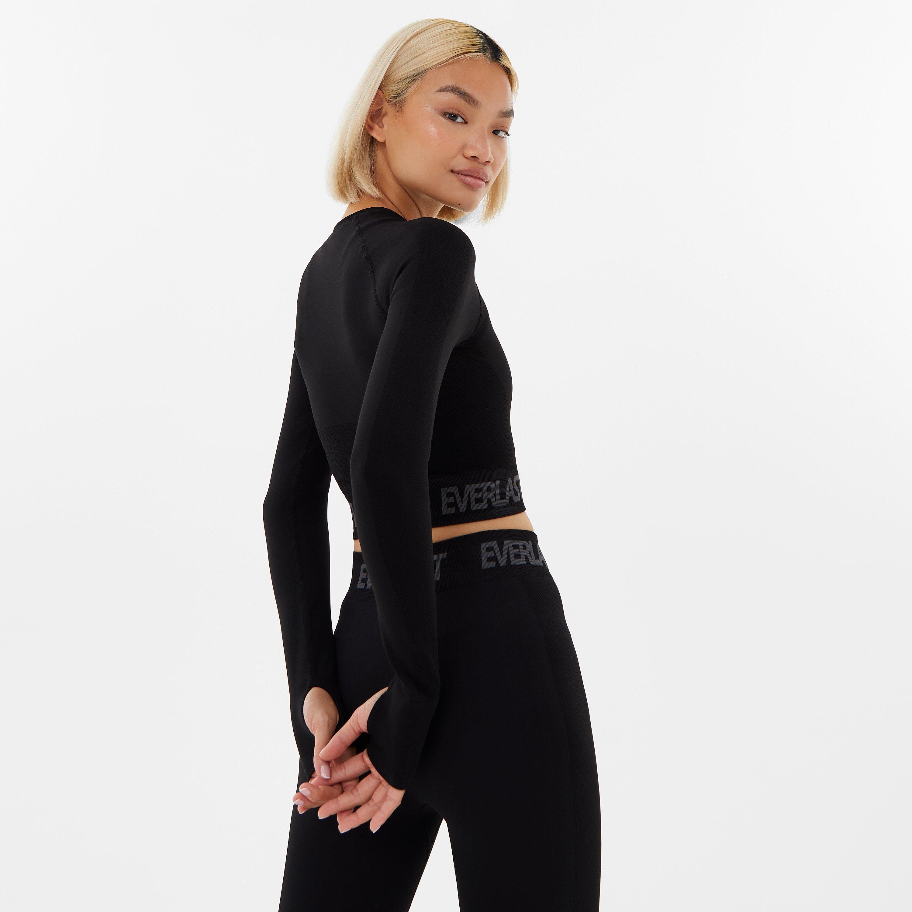 Everlast Seamless Long Sleeve Crop Top Womens