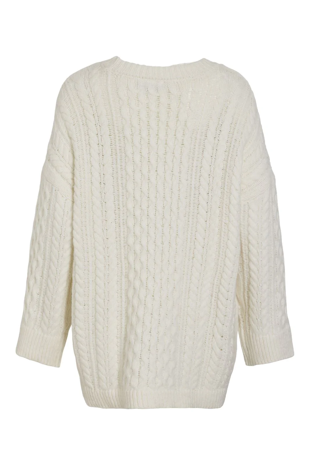 Vila Vikaia L/S Oversize Cable Knit 4720440 birch