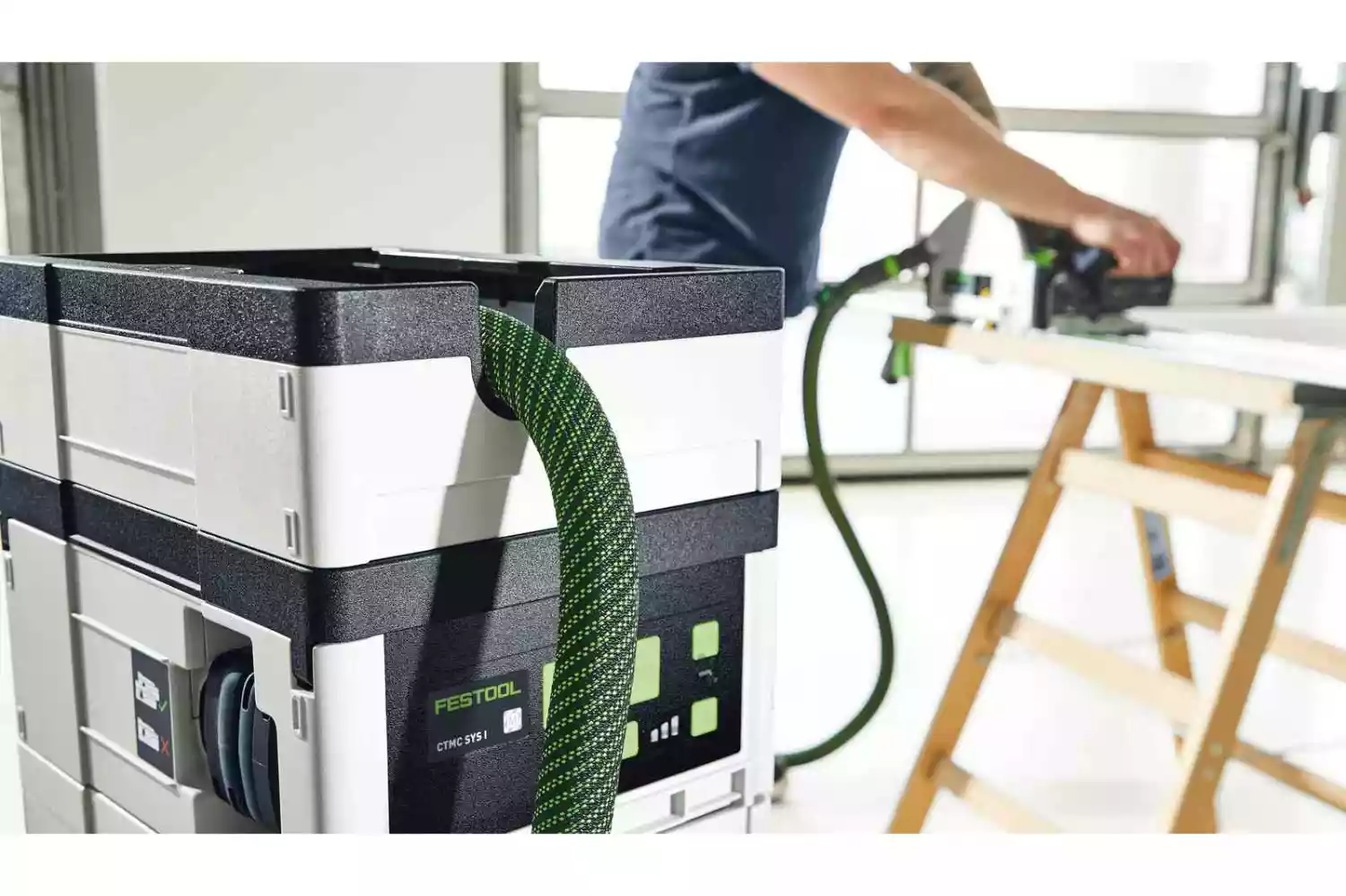 Festool CTLC SYS HPC 4,0 I-Plus 36V (2x18V) Li-Ion accu stofzuiger set (4x 4.0Ah) -2400L/min - L-klasse