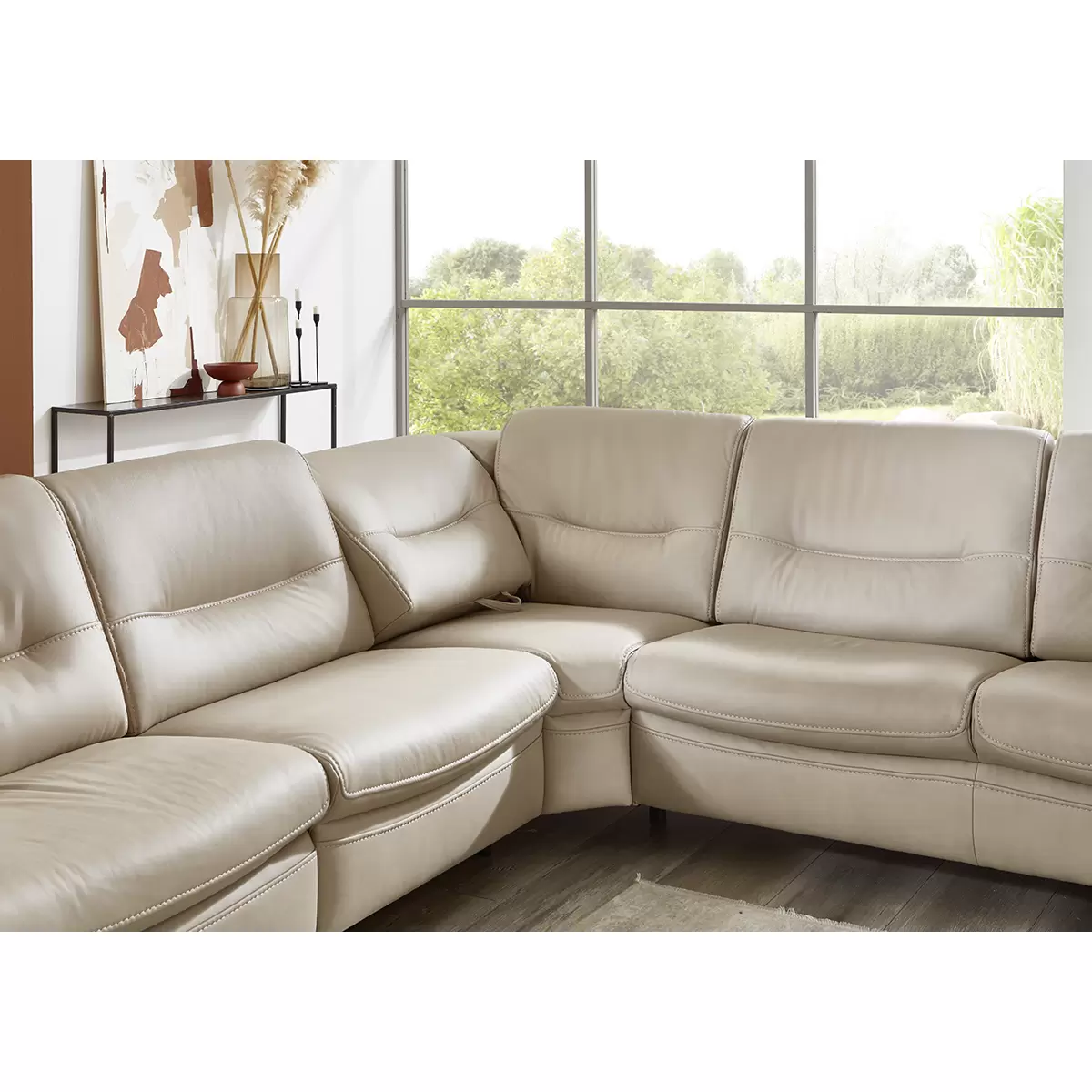 Ecksofa Flums Beige