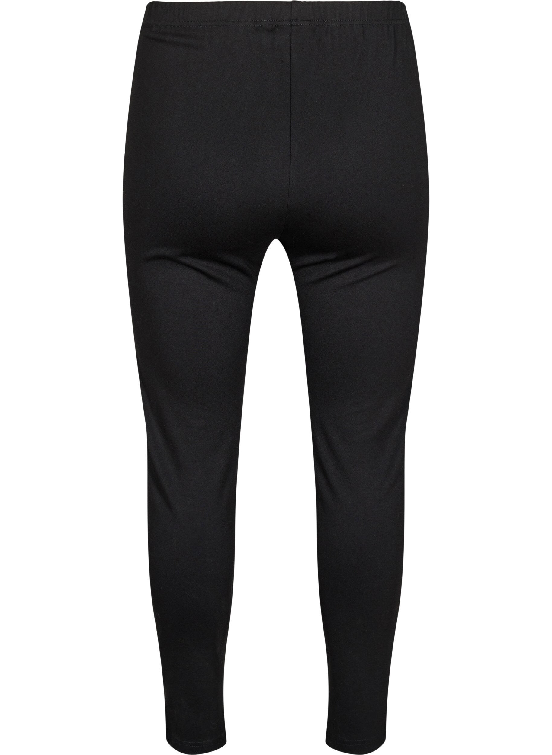 Viskose leggings med lynlåsdetalje