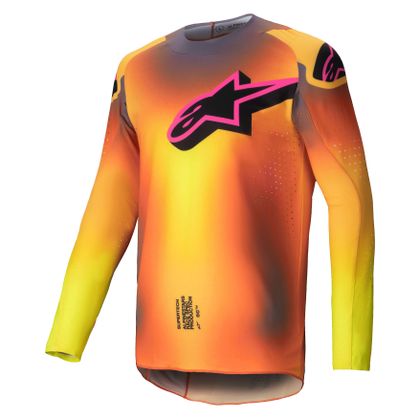 Maillot cross Alpinestars SUPERTECH - LIPAN 2025 - Jaune / Rose