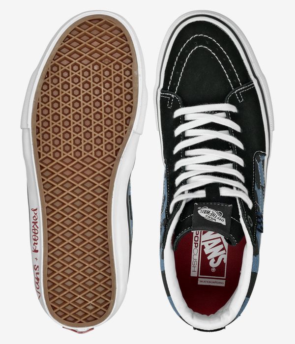 Vans x Krooked Skate Sk8-Hi Natas For Ray Schuh (blue)