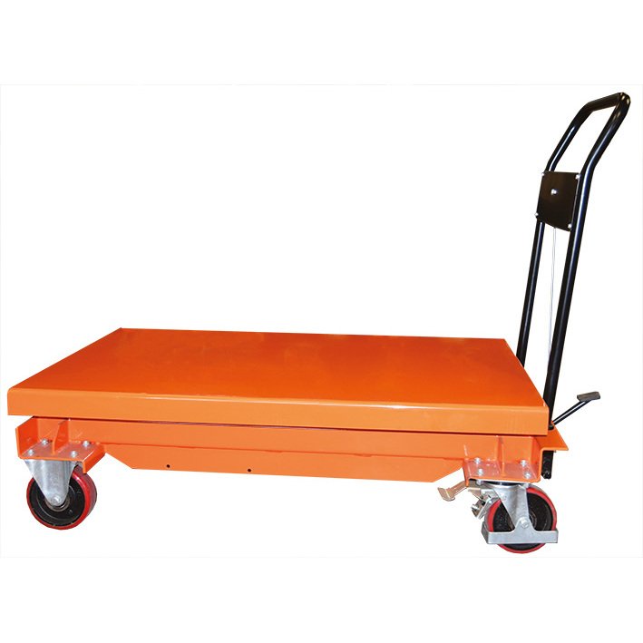 Table élévatrice manuelle grand plateau 500 kg dimensions 1525 x 620 mm