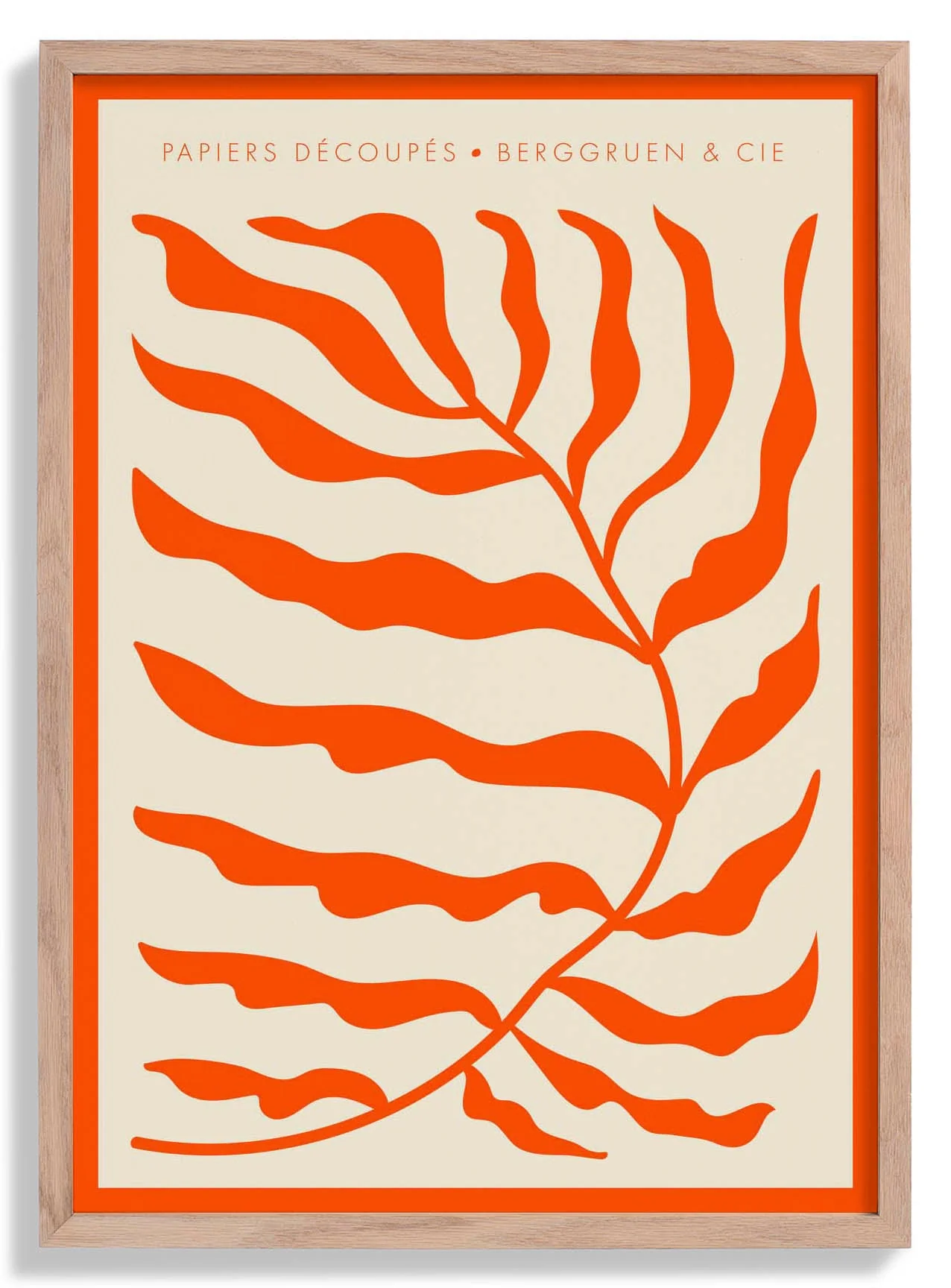 Orange Leafs Papiers Découpés Kunstausstellung