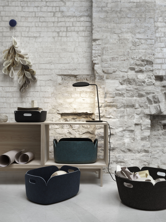 Muuto Restore Round opbergmand grijs